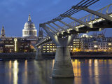 St Pauls Cathedral Seen across the Millennium Bridge