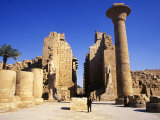 Massive Columns of the Temple of Karnak  Egypt
