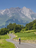 Cyclists  Grange Sous La Neige  Midi-Pyrenees  France