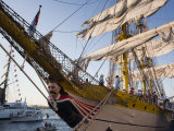 Massachusetts  Boston  Sail Boston Tall Ships Festival  Romanian Tall Ship  Mircea  Figurehead  USA