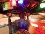 Tuk Tuk or Auto Rickshaw at Night  Bangkok  Thailand