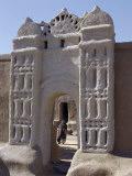 Traditional Nubian Architecture at a Gate in the Village of Qubbat Selim