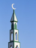 Crescent and Short Spire on Top of a Small Wooden Mosque at Ras Al Jinz on the Edge of the Desert