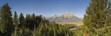 Snake River Overlook and Teton Mountain Range  Grand Teton National Park  Wyoming  USA