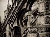 Lombardy  Milan  Piazza Duomo  Duomo Cathedral  Roof Detail  Italy