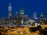 View of the Perth Cbd Skyline from Kings Park  Western Australia  Australia