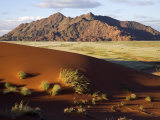 View of Naukluft Mountains from Elim Dune Near Sesriem in Namib-Naukluft National Park  Namibia