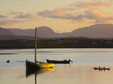 Traditional Galway Hooker  Roundstone Harbour  Connemara  Co  Galway  Ireland