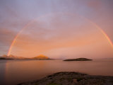 Nordland  Helgeland  A Rainbow at Midnight  Norway
