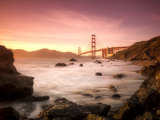 California  San Francisco  Golden Gate Bridge from Marshall Beach  USA