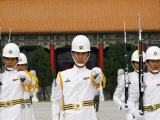 Taiwan Taipei Martyrs Shrine Changing of the Guards Ceremony