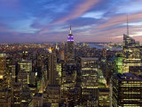 New York City  Manhattan  View Towards Downtown; Empire State Building from Rockerfeller Centre  US