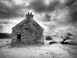 Infrared Image of a Derelict Farmhouse Near Arivruach  Isle of Lewis  Hebrides  Scotland  UK