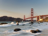 California  San Francisco  Baker's Beach and Golden Gate Bridge  USA
