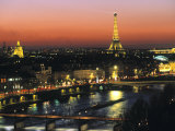 Eiffel Tower and River Seine  Paris  France