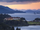 Rio Negro Province  Lake District  Hotel Llao Llao and Lake Nahuel Huapi  Dusk  Argentina