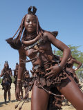 Himba Women Perform the Otjiunda Dance  Stamping  Clapping and Chanting
