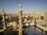 Minarets of the Al-Azhar Mosque in Islamic Cairo  Egypt