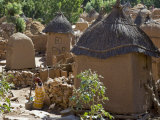 Dogon Country  an Attractive Dogon Village on Top of the Bandiagara Escarpment  Mali