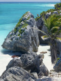 Turquoise Sea and Beach in Tulum  Riviera Maya  Quintana Roo  Mexico