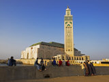 Hassan Ii Mosque in Casablanca  the Third Largest in World after Those at Mecca and Medina  Morocco