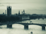 Houses of Parliament and River Thames  London  England  UK