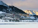 St  Moritz  Upper Engadine  Oberengadin  Graubunden Region  Swiss Alps  Switzerland  Europe