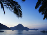 Palawan Province  El Nido  Bacuit Bay  Cadlao Island in the Evening Light  Philippines