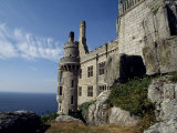 Battlements of St Michael's Mount  Cornwall  England