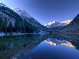Colorado  Maroon Bells Mountain Reflected in Maroon Lake  USA