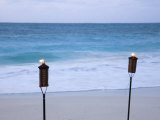 Torches on Beach  Grace Bay  Providenciales  Turks and Caicos