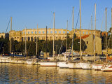 Late Afternoon Light on Yachts in Harbour with the Roman Amphitheatre in the Background