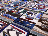 Street Stall Selling Traditionally Woven Mats  Quito  Ecuador