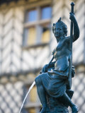 Fountain Detail  St-Lizier  Ariege  Midi Pyrenees  France