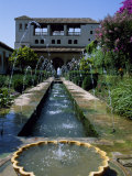 Patio De La Azequia of the Generalife Palace of the Alhambra