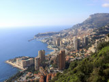 Elevated View over the City  Monte Carlo  Monaco  Cote D'Azur  Mediterranean  Europe