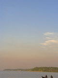 Fishermen Returning to Home at End of Day on Amazon River in Amazonas Region of Brazil