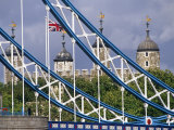 London  the Tower of London and Tower Bridge  England