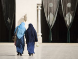 Muslim Women Enter Al-Hikim Mosque in Islamic Cairo  One of Oldest in Cairo  Dating to 1010 AD