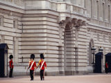 Officers Patrol the Minutes  Buckingham Palace  London