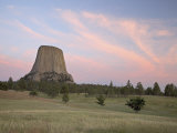 Devil's Tower at Sunset  Devil's Tower National Monument  Wyoming