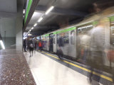 People in the Subway Station  Milan  Lombardy  Italy  Europe