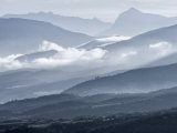 Dawn over Vallee De L'Asse and Alpes-De-Haute-Provence from the Plateau De Valensole  Provence