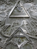 Masonic Symbols of Angle Bracket and Delta at the Human Right Monument in the Paris Champ De Mars