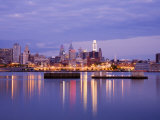 Philadelphia Skyline and Delaware River  Philadelphia  Pennsylvania