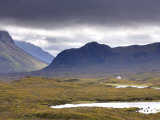 Whitewashed Cottage on Desolate Moorland Near Sligachan  Isle of Skye  Highland