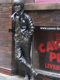 Statue of John Lennon Near the Original Cavern Club  Matthew Street  Liverpool  Merseyside