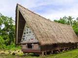 Men's Meeting House at Belau National Museum Koror  Republic of Palau  Pacific