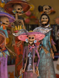 Detail of Figurines on Sale for the Day of the Dead Celebration  San Miguel De Allende  Guanajuato