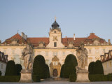 Baroque Valtice Chateau at Sunrise  Valtice  Brnensko Region  Czech Republic  Europe